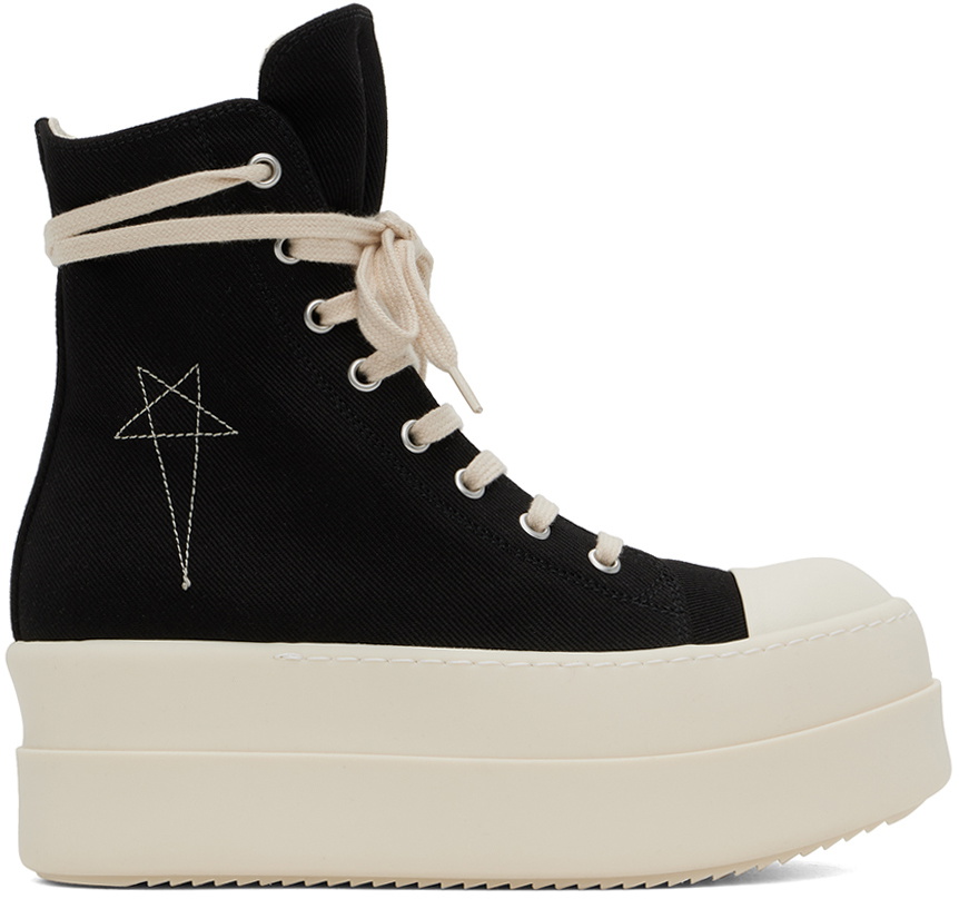 Rick Owens DRKSHDW Porterville High Vintage スニーカー RICK OWENS DRKSHDW Black Porterville High Vintage Sneakers