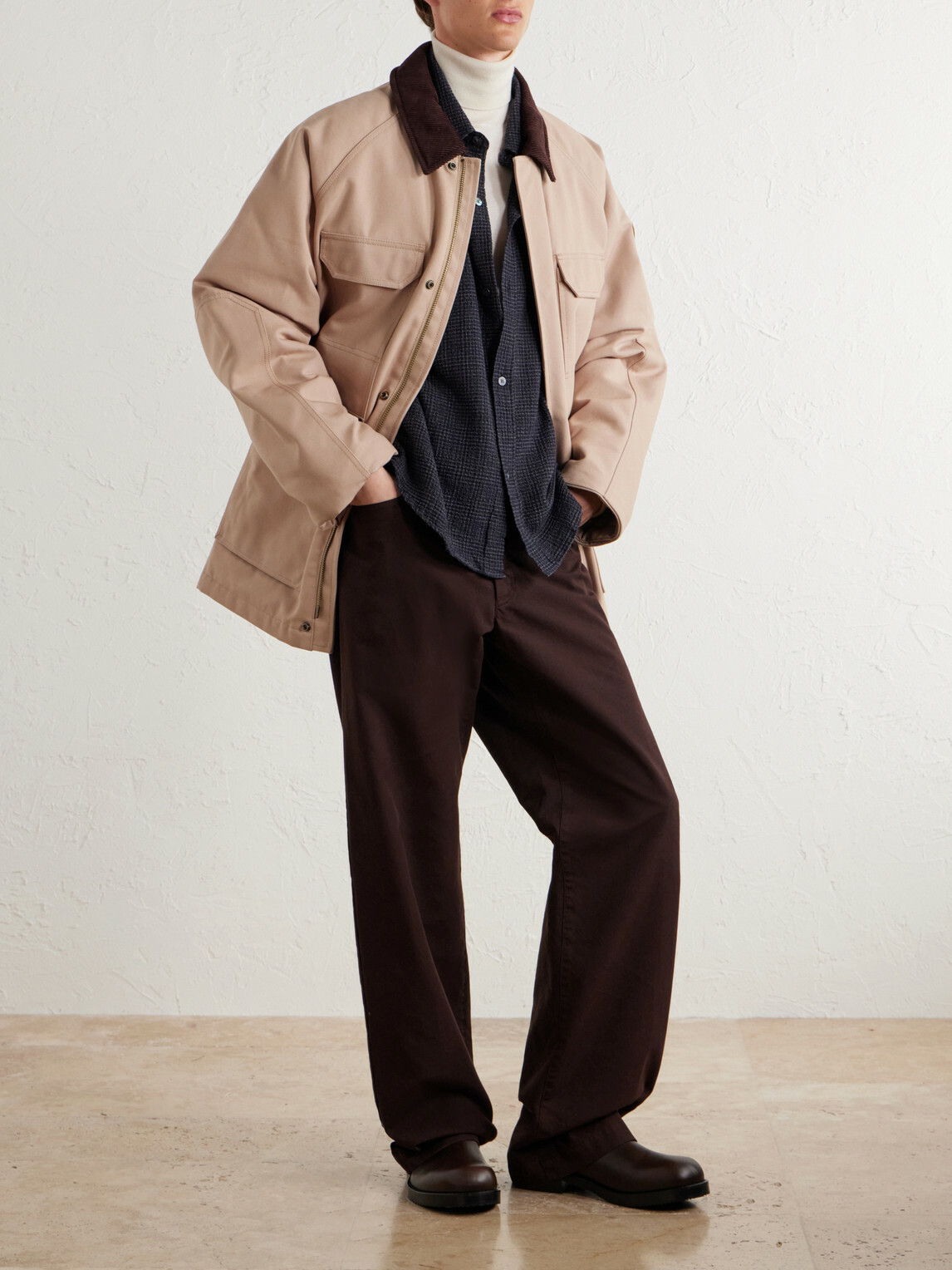Canada Goose - Garrison Corduroy-Trimmed Cotton-Canvas Coat - Neutrals
