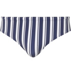 Orlebar Brown - Dachshund Striped Swim Briefs - Blue
