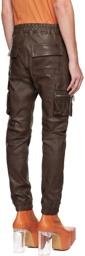 Rick Owens Gray Mastocon Leather Pants
