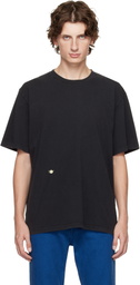 JW Anderson Black Contrast Embroidery T-shirt