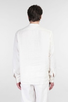 Aspesi Bruce Shirt In Beige Linen
