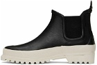 Stutterheim Black & White Novesta Edition Rainwalker Chelsea Boots