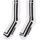 GCDS White Logo Socks