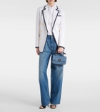 Valentino Garavani Rockstud Spike Small denim shoulder bag