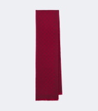 Gucci GG jacquard wool-blend lamé scarf
