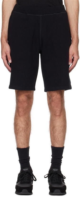 Photo: Sunspel Black Relaxed-Fit Shorts