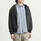 Gramicci Men's One Point Zip Hoodie in Vintage Black