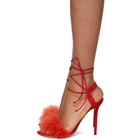 Charlotte Olympia Red Suede Salsa Sandals