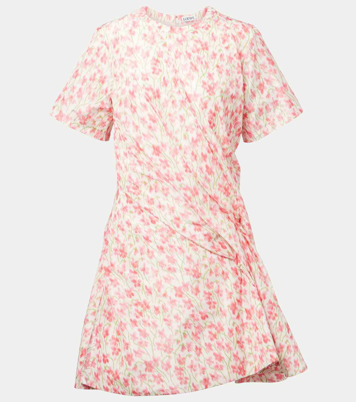 Loewe Floral gathered minidress