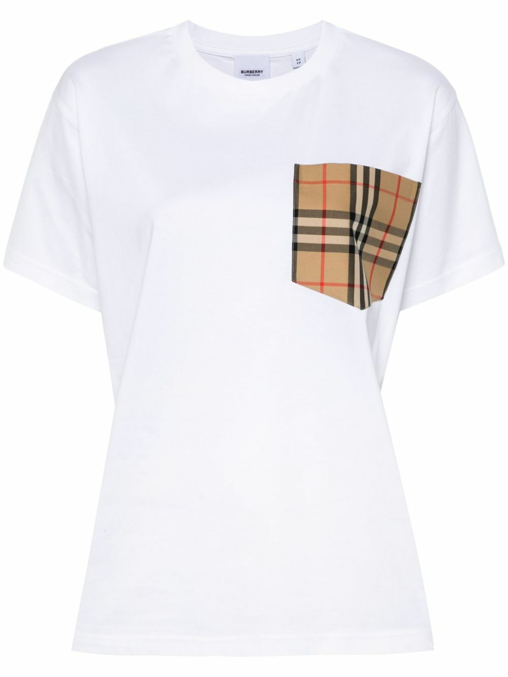BURBERRY| (Checkered Pocket Cotton T-Shirt (8103970)) BURBERRY - Check Pocket Cotton T-shirt Burberry