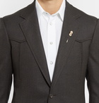 Kingsman - Champ's Statesman Brown Wool Western Jacket - Brown