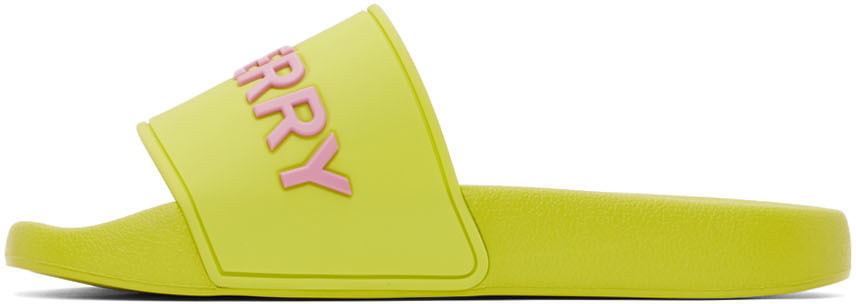 Burberry Green Furley Slides Burberry display picture 1