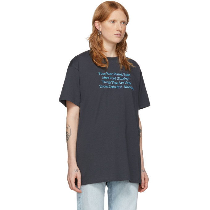 Raf Simons Black Four Note T-Shirt Raf Simons