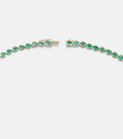 Anita Ko 18kt gold choker with emeralds