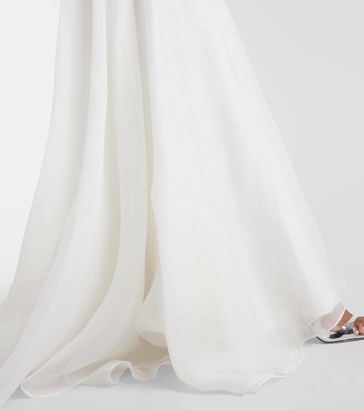 Maticevski Bridal Dhalia caped silk gown
