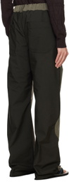 Serapis Black & Gray Split Trousers