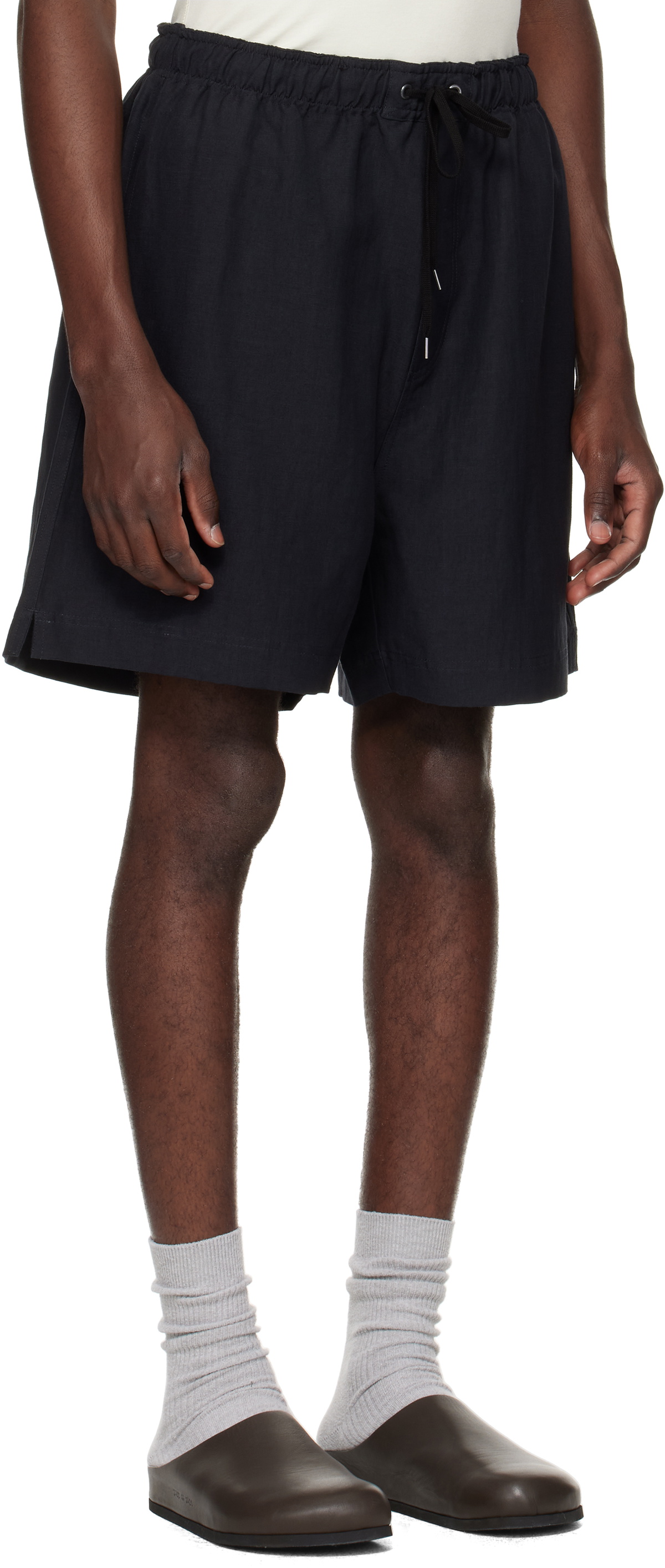 Studio Nicholson Navy Starboard Shorts