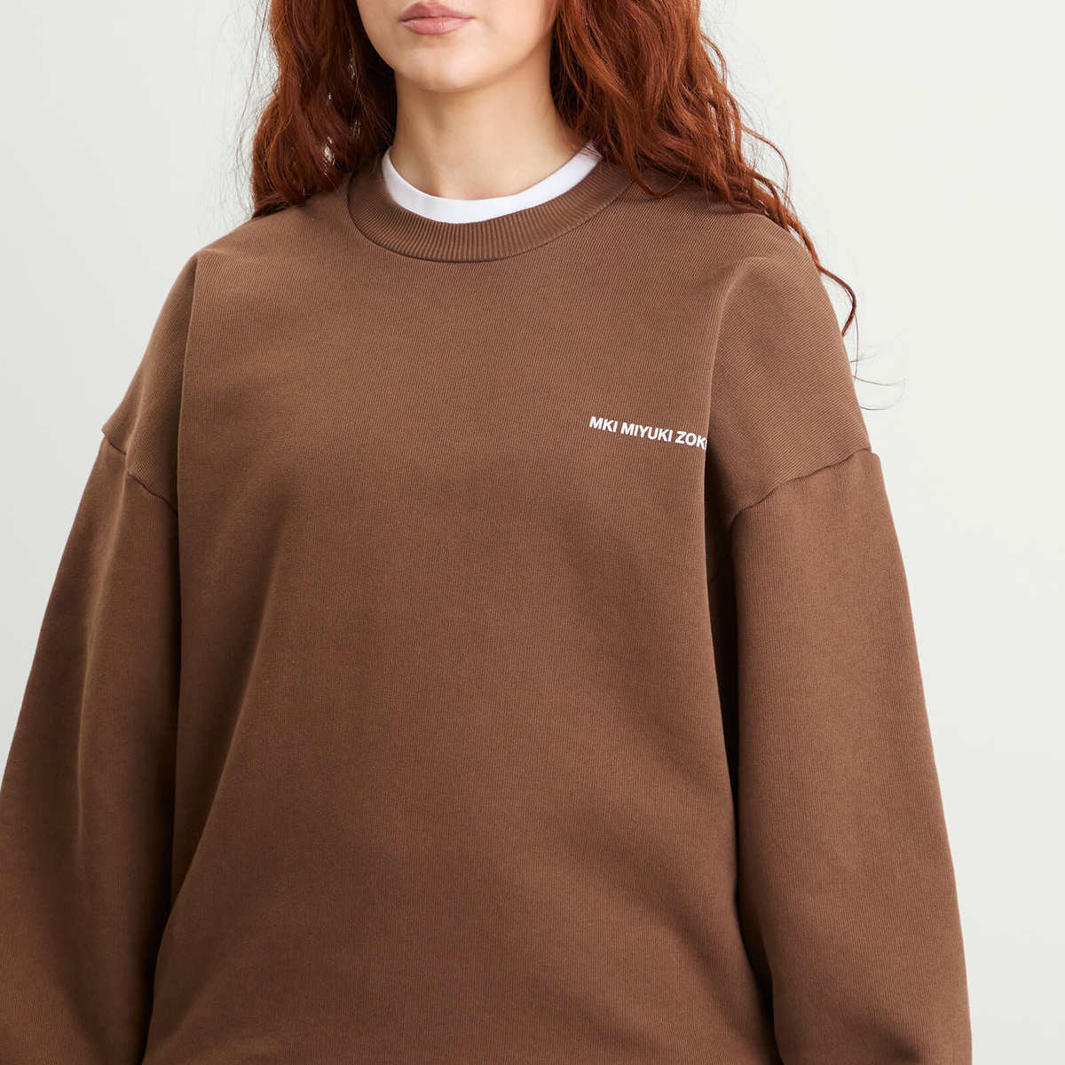MKI Women's Uniform Crewneck Sweatshirt - Presented by END. in Cocoa Brown