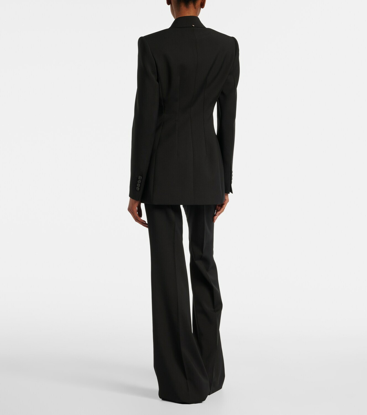 Sportmax Virgin wool flared pants