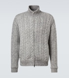 Herno Cable-knit wool jacket
