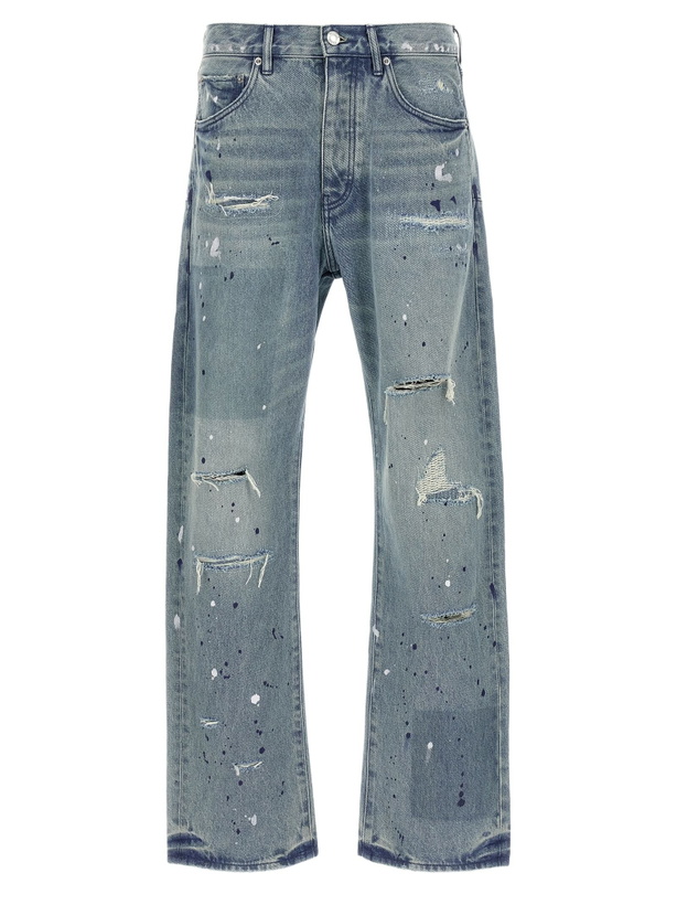 Photo: Purple Brand patch Repairs Foil Jeans