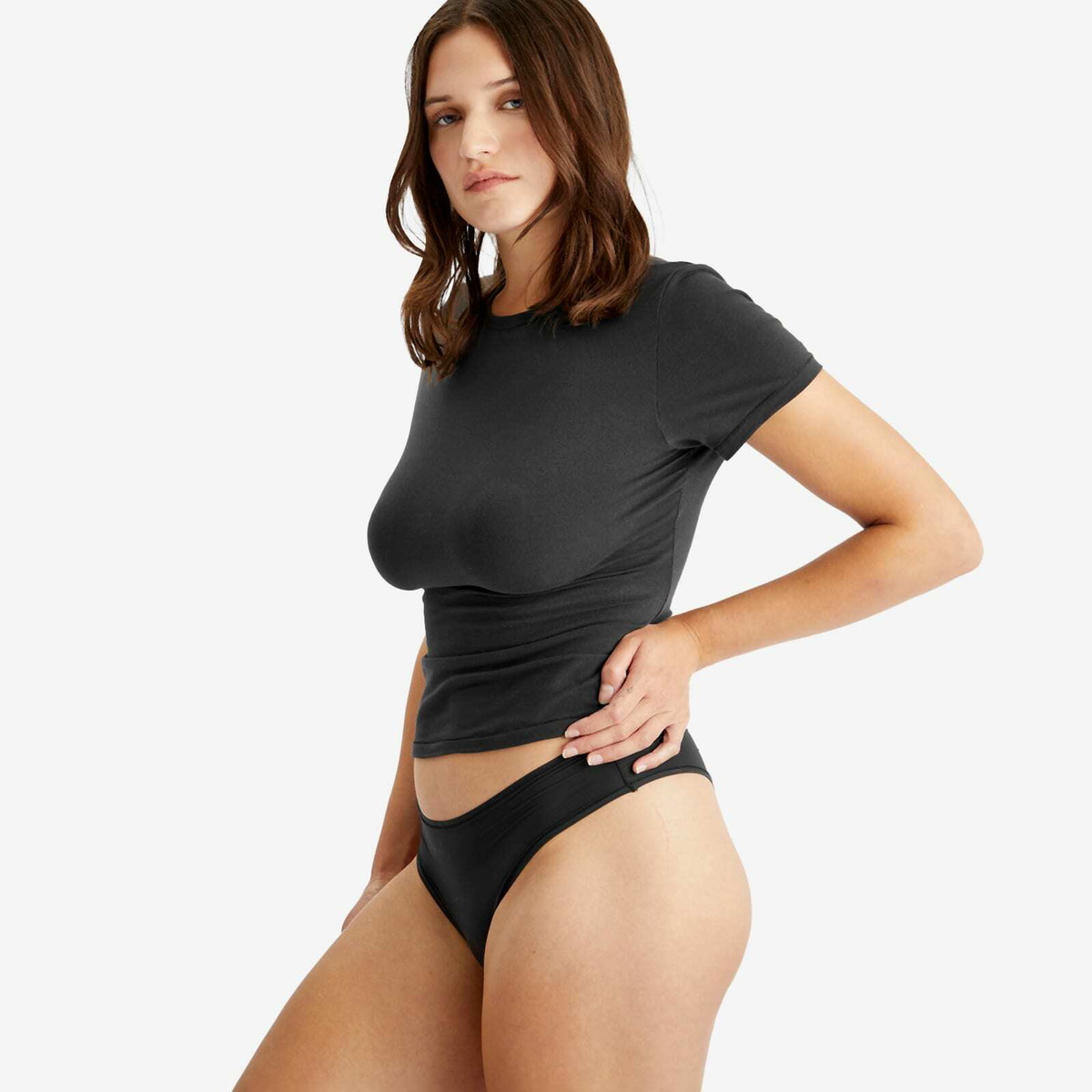 SKIMS Women's Fits Everybody Cheeky Brief in Onyx