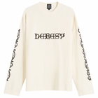 Heresy Men's Wrought Long Sleeve Waffle T-Shirt in Ecru