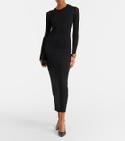 Wardrobe.NYC Semi-sheer jersey midi dress