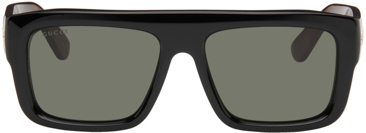 Photo: Gucci Black Rectangular Sunglasses