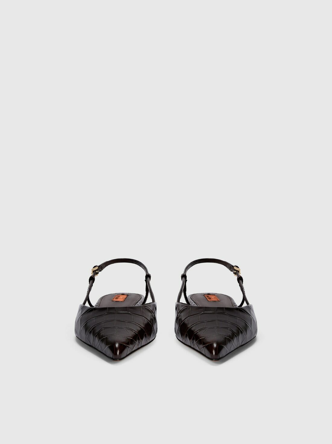 Missoni - Faux croccodile leather patterned clogs, Women, Brown