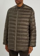 Rick Owens X Moncler Flight Padded Shell Parka Brown