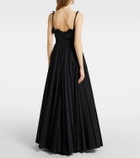 Giambattista Valli Ruched pleated cotton gown