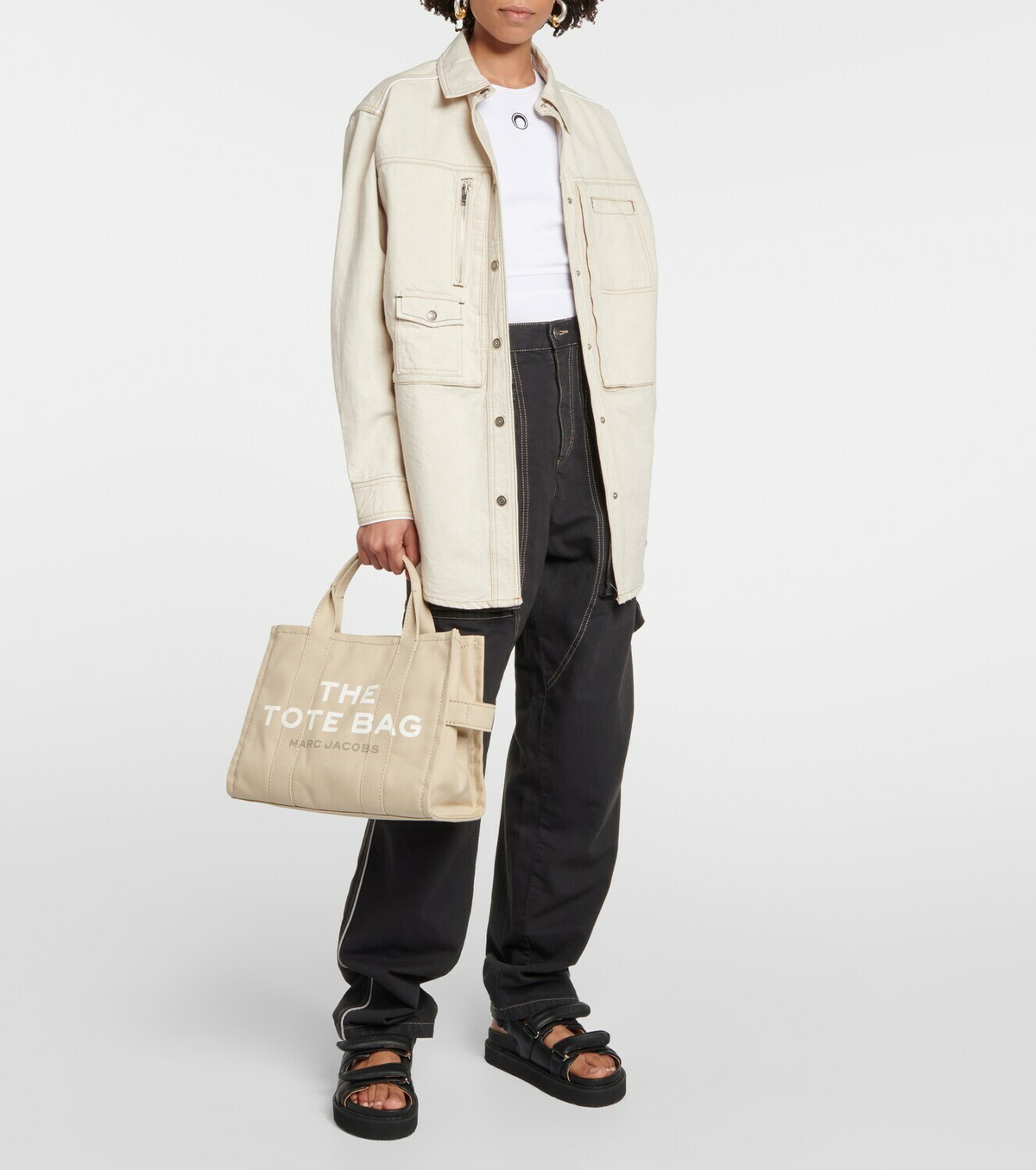 Marc Jacobs The Traveler canvas tote bag