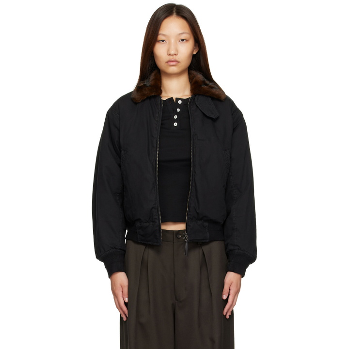 Photo: Nothing Written Black Maison Pilot Jacket