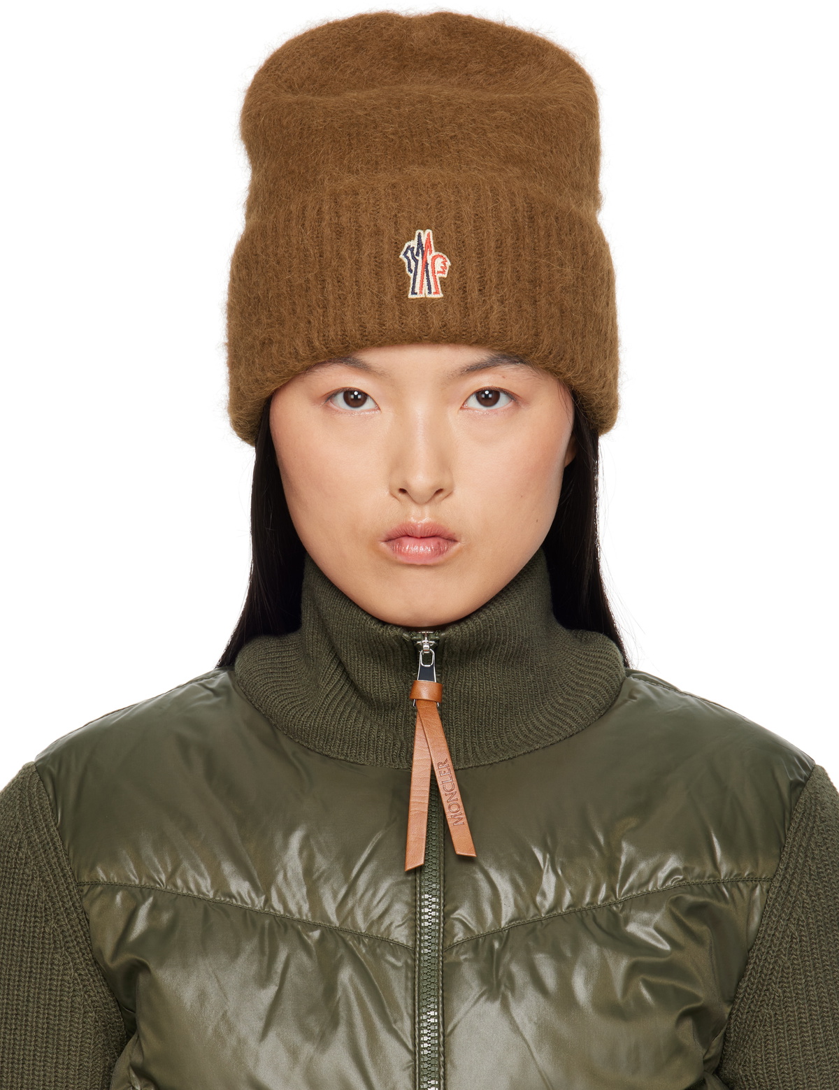【MONCLER】送料/関税込 The Grenoble logo beanie Moncler Grenoble logo-embroidered virgin-wool Beanie