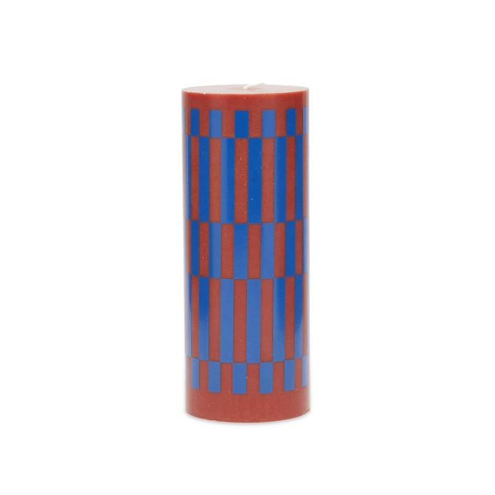 Photo: HAY Column Candle Medium in Brown/Blue
