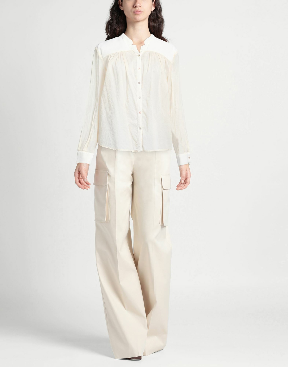 Alessia Santi Womens Shirt Ivory