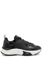 Valentino True Act Printed Canvas Sneakers Black And White