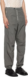 Dries Van Noten Gray Elasticized Trousers