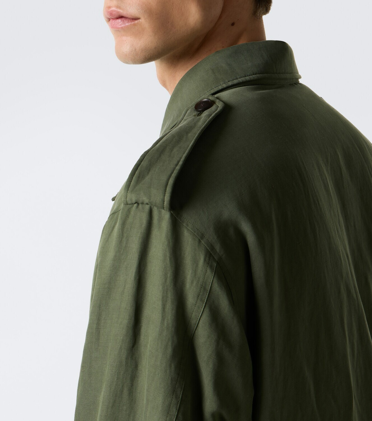 Auralee Silk and linen field jacket