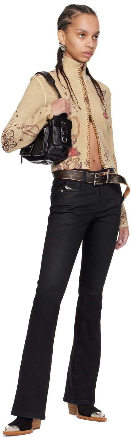 GUESS USA Taupe Printed Sweater
