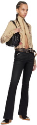 GUESS USA Taupe Printed Sweater