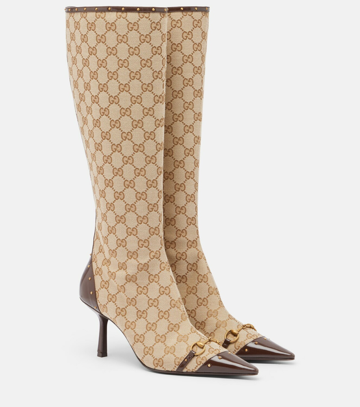 Gucci Savoy GG canvas knee-high boots