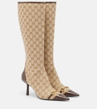 Gucci Savoy GG canvas knee-high boots