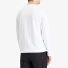 AMI Paris Men's Small Red ADC Classic Long Sleeve T-Shirt in White