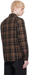ASPESI Brown & Black Check Shirt