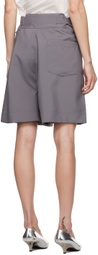 132 5. ISSEY MIYAKE Gray Flat Shorts