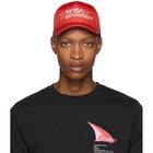 Heron Preston Red Embroidered Logo Cap