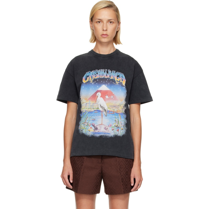 Photo: Casablanca Black Oversized T-shirt